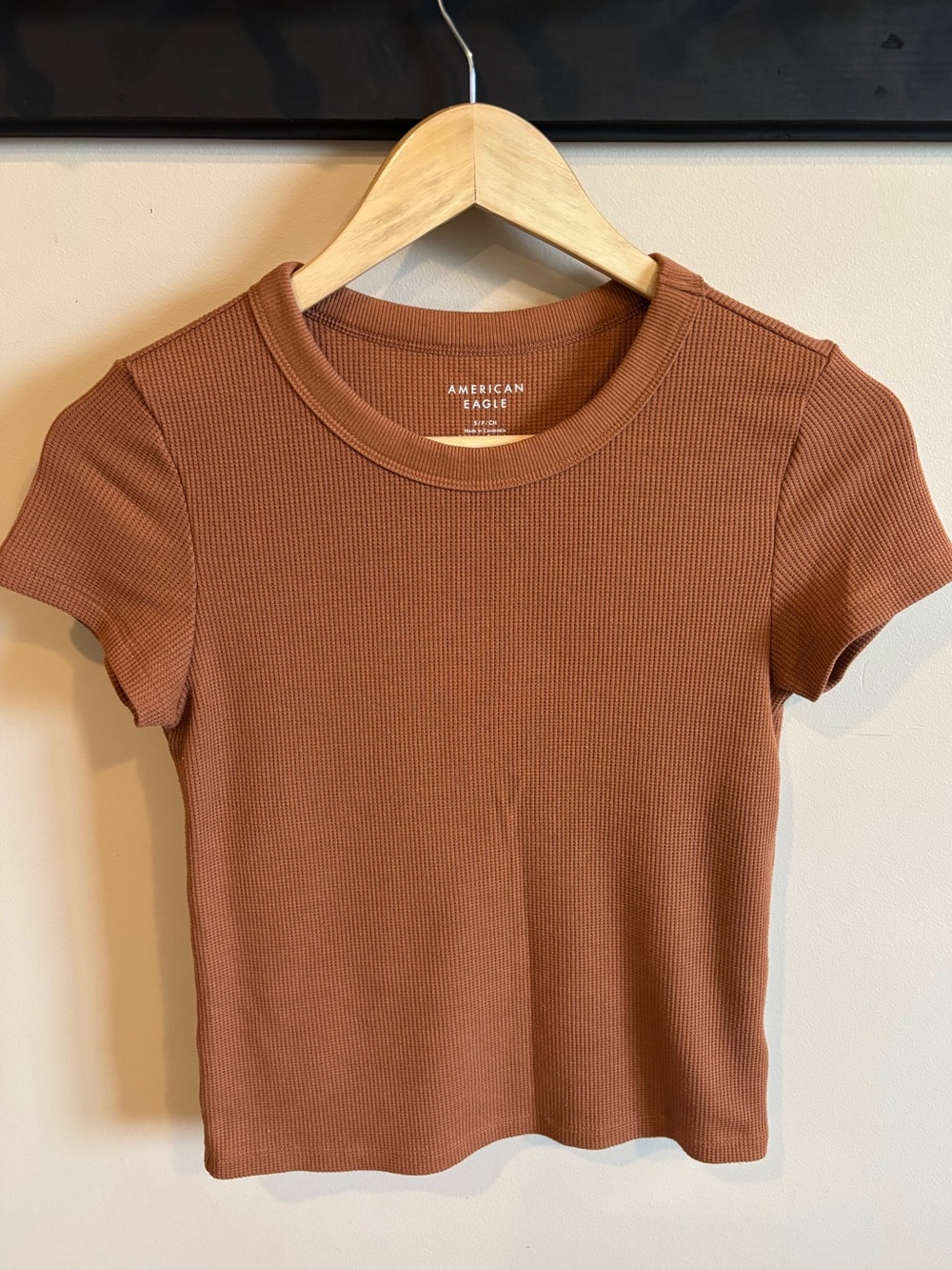 American Eagle Women's Tee — Rust
